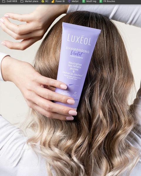 Shampooing violet neutralisant reflets jaunes